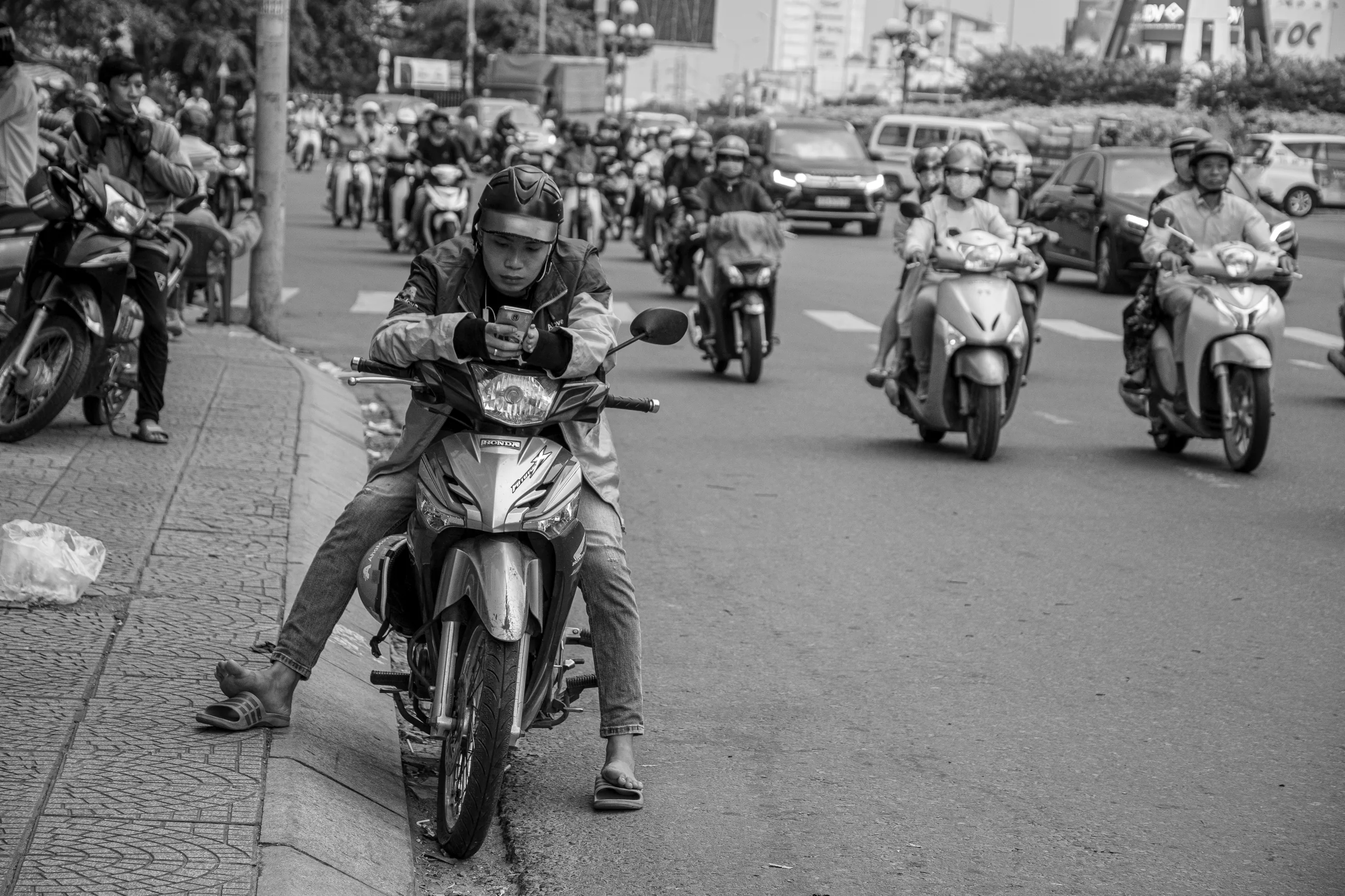 Vietnam bike traffic